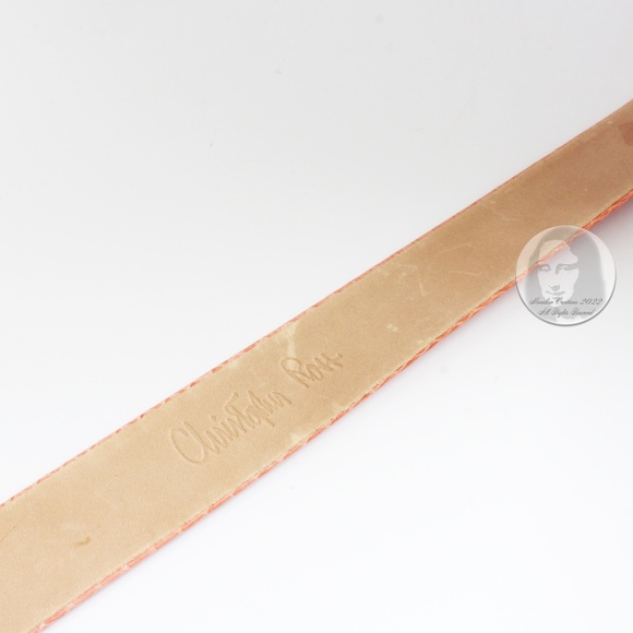 Christopher Ross Butterfly Belt Buckle Massive 8in L with Snakeskin Strap 1980s - Picture 16 of 16